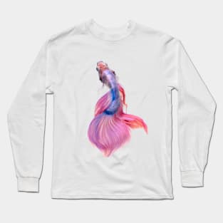 Beautiful Fighting Fish Long Sleeve T-Shirt